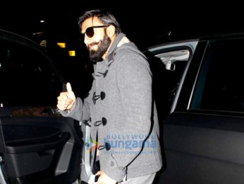 Ranveer Singh snapped as he returns from London