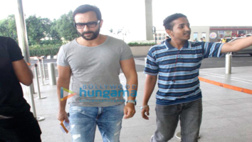 Saif Ali Khan & Shriya Saran snapped at the international airport