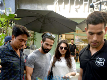 Shahid Kapoor & Mira Rajput snapped post lunch at The Kitchen Garden