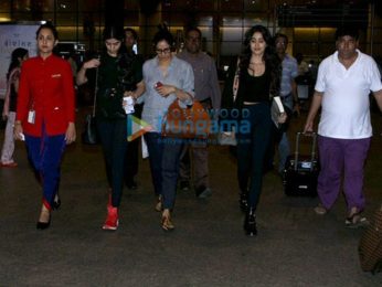 Sridevi, Anil Kapoor & Nagma snapped at the airport
