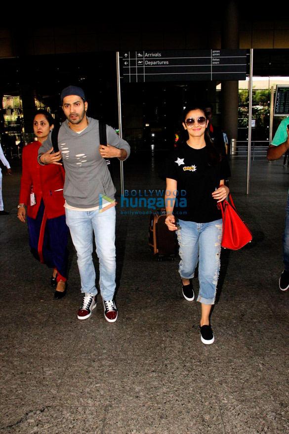 varun dhawan alia bhatt return from singapore schedule of badrinath ki dulhania 1