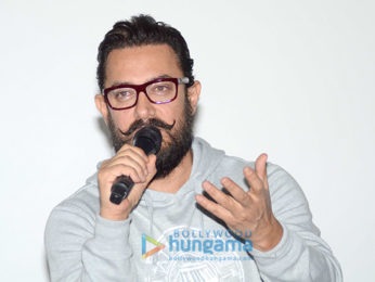 Aamir Khan at the first look launch of 'Secret Superstar'