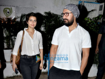 Aamir Khan snapped post dinner at Olive