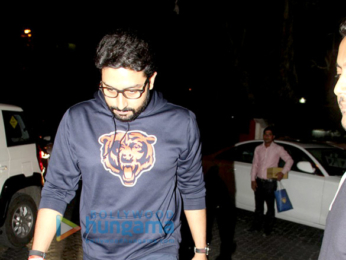 Abhishek Bachchan and Riteish Deshmukh snapped post their dubbing