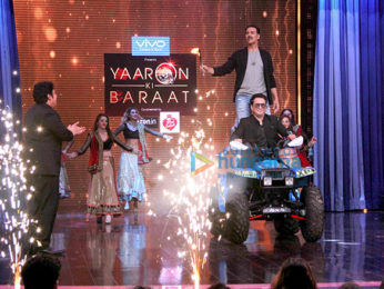 Akshay Kumar and Sajid Nadiadwala snapped on sets of Yaaron Ki Baraat