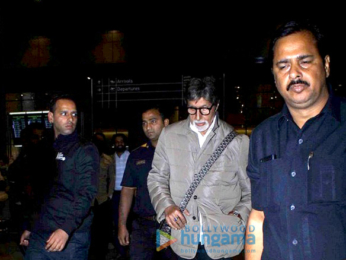 Amitabh Bachchan, Rishi Kapoor and Raju Hirani snapped at the airport