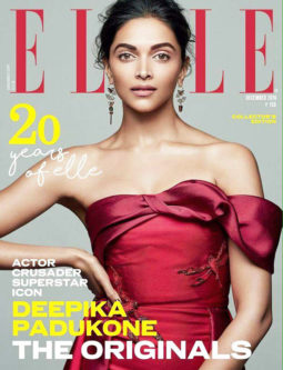 Deepika Padukone On The Cover Of Elle, December 2016