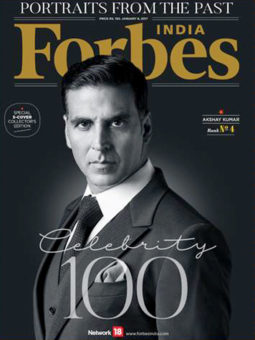 Akshay Kumar On The Cover Of Forbes, Jan 2017
