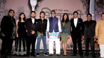 Amitabh Bachchan and Tiger Shroff at the launch of Ganesh Acharya’s movie Bikhari
