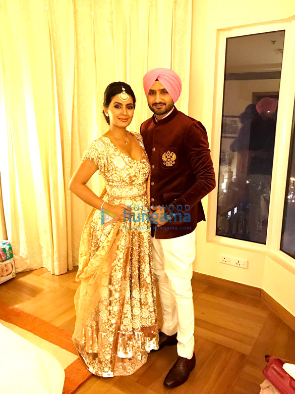 Geeta Basra and Harbajan Singh attends Yuvraj Singh and Hazel Keech’s reception in Delhi Geeta Basra and Harbajan Singh attends Yuvraj Singh and Hazel Keech’s reception in Delhi