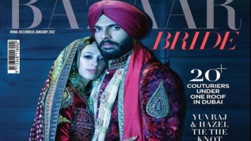 Hazel Keech & Yuvraj Singh On The Cover Of Harper's Bazaar, January 2017