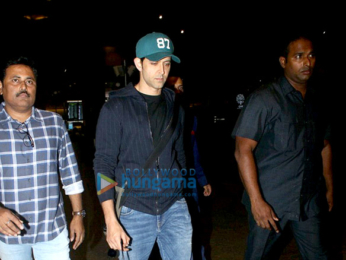 Hrithik Roshan snapped arriving back from Singapore