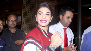 Jacqueline Fernandez snapped at the airport leaving for New York