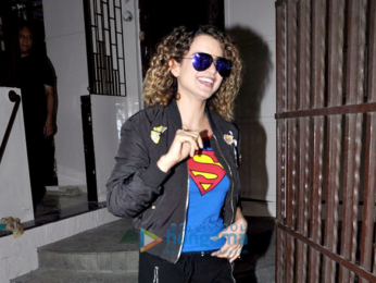 Kangna Ranaut snapped post dubbing at a studio in Bandra