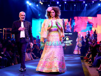 Kangna Ranaut walks the ramp for Manish Arora at the Blenders Pride Fashion Tour 2016