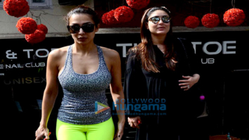 Kareena Kapoor Khan, Malaika Arora Khan & Amrita Arora snapped post spa session at Tip & Toe Nail Club
