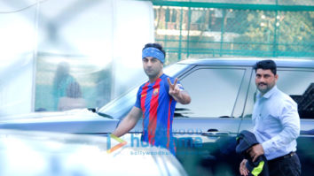 Ranbir Kapoor, Abhishek Bachchan and John Abraham snapped at football practice