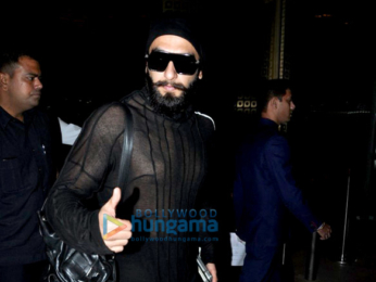 Ranveer Singh & Deepika Padukone depart for Dubai