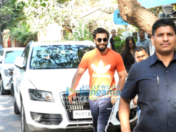 Ranveer Singh snapped post a salon session at B'Blunt