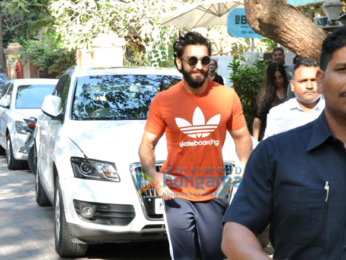 Ranveer Singh snapped post a salon session at B'Blunt