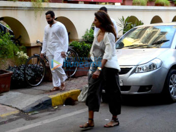 Saif Ali Khan snapped outside his house in Bandra