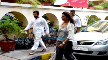 Saif Ali Khan snapped outside his house in Bandra
