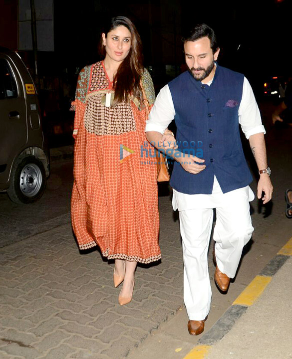Saif Ali Khan & Kareena Kapoor Khan snapped at Olive in Bandra