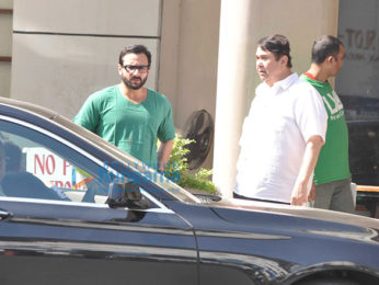 Saif Ali Khan, Soha Ali Khan & Kunal Khemu snapped outside Breach Candy Hospital