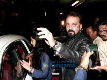 Sanjay Dutt and Manyata Dutt snapped at the airport returning from Dubai