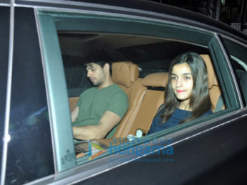 Sidharth Malhotra & Alia Bhatt snapped at Imran Khan’s house