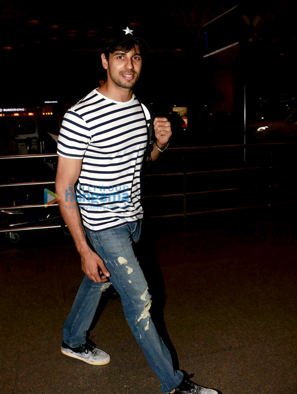 sidharth malhotra departs to shoot reload in bangkok 3