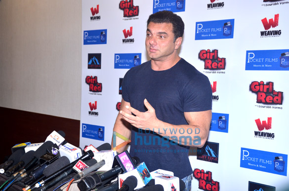 sohail khan graces the launch of the short film girl in red 2