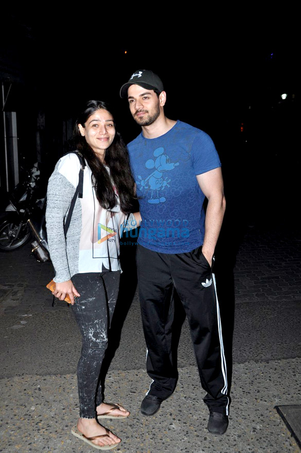 sooraj pancholi snapped with his sister at sequel 4