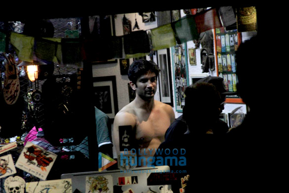 Sushant Singh Rajput snapped post getting tattooed in Bandra