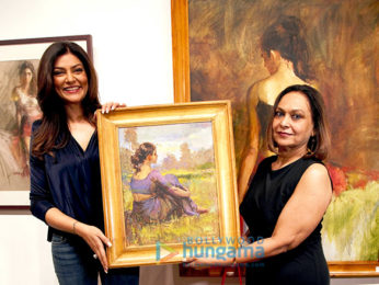 Sushmita Sen & Prasoon Joshi inaugurate late John Fernandes' Masterstrokes art show