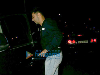 Varun Dhawan, Alia Bhatt and Karan Johar snapped post dinner at Hakassan