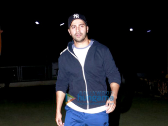 Varun Dhawan snapped post a screening of 'Dangal'