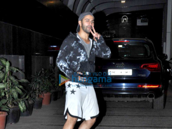 Varun Dhawan snapped outside his gym