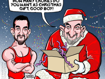 Bollywood Toons: What does Aamir Khan want as Christmas gift?