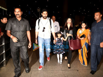 Abhishek Bachchan, Aishwarya Rai Bachchan, Anushka Sharma & Freida Pinto snapped at the airport
