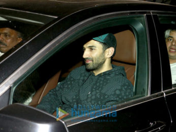 Aditya Roy Kapur & Salim Khan snapped at 'Ok Jaanu' screening
