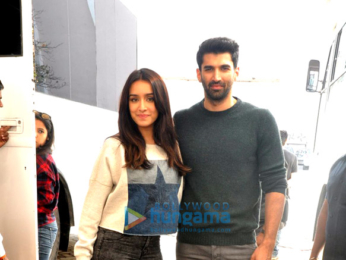 Aditya Roy Kapur & Shraddha Kapoor snapped at 'Ok Jaanu' promotions