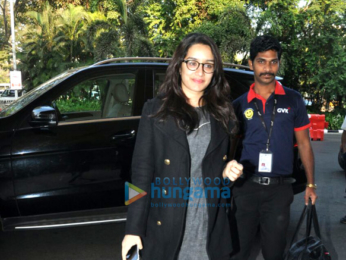 Aditya Roy Kapur and Shraddha Kapoor depart to promote Ok Jaanu in Chandigarh