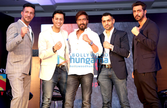 ajay devgn arjun rampal randeep hooda salim merchant sulaiman merchant launch super fight league 1