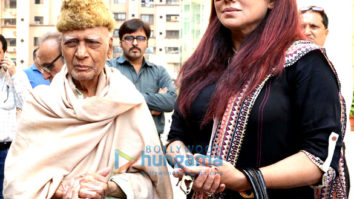 Khayyam, Udit Narayan, Karan Razdan and others attend the chautha of lyricist Naqsh Lyallpuri