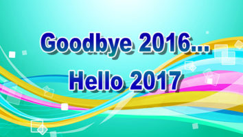 Goodbye 2016… Hello 2017