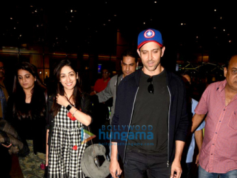 Hrithik Roshan & Yami Gautam return from 'Kaabil' promotions in Dubai