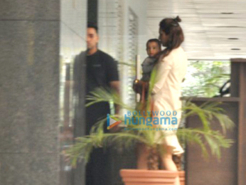 Huma Qureshi and Arpita Khan snapped post lunch at Hakassan
