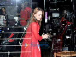 Iulia Vantur snapped outside a salon in Bandra