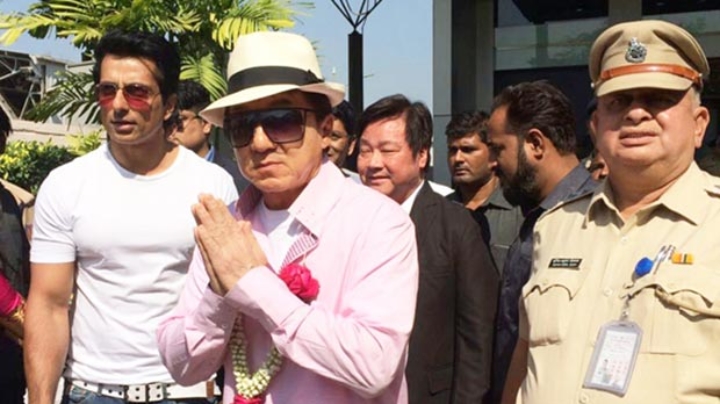 Jackie Chan Arrives At Mumbai Airport Jackie Chan Arrives At Mumbai Airport